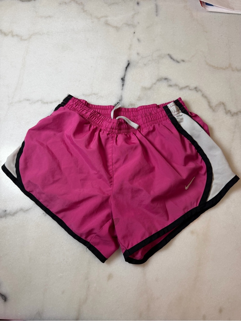 Nike Fuchsia Athletic Shorts with Black & White Trim